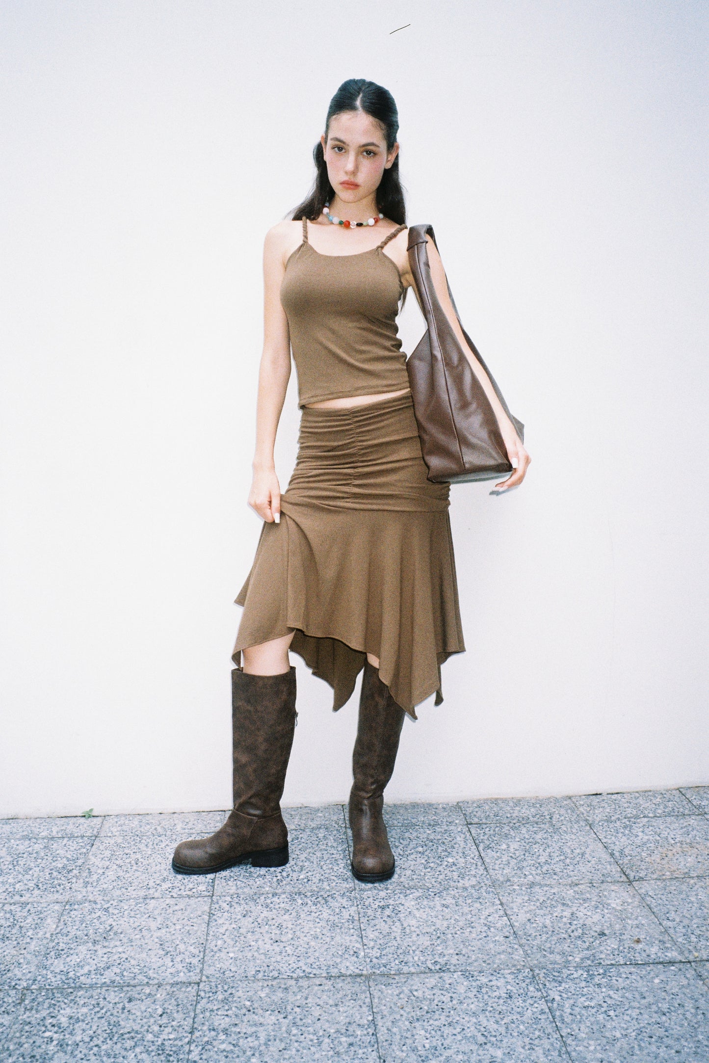 July Mansion - Giga Jersey in Cappuccino Brown