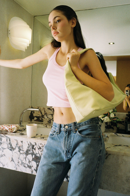 July Mansion - Large Jersey in Butter Yellow