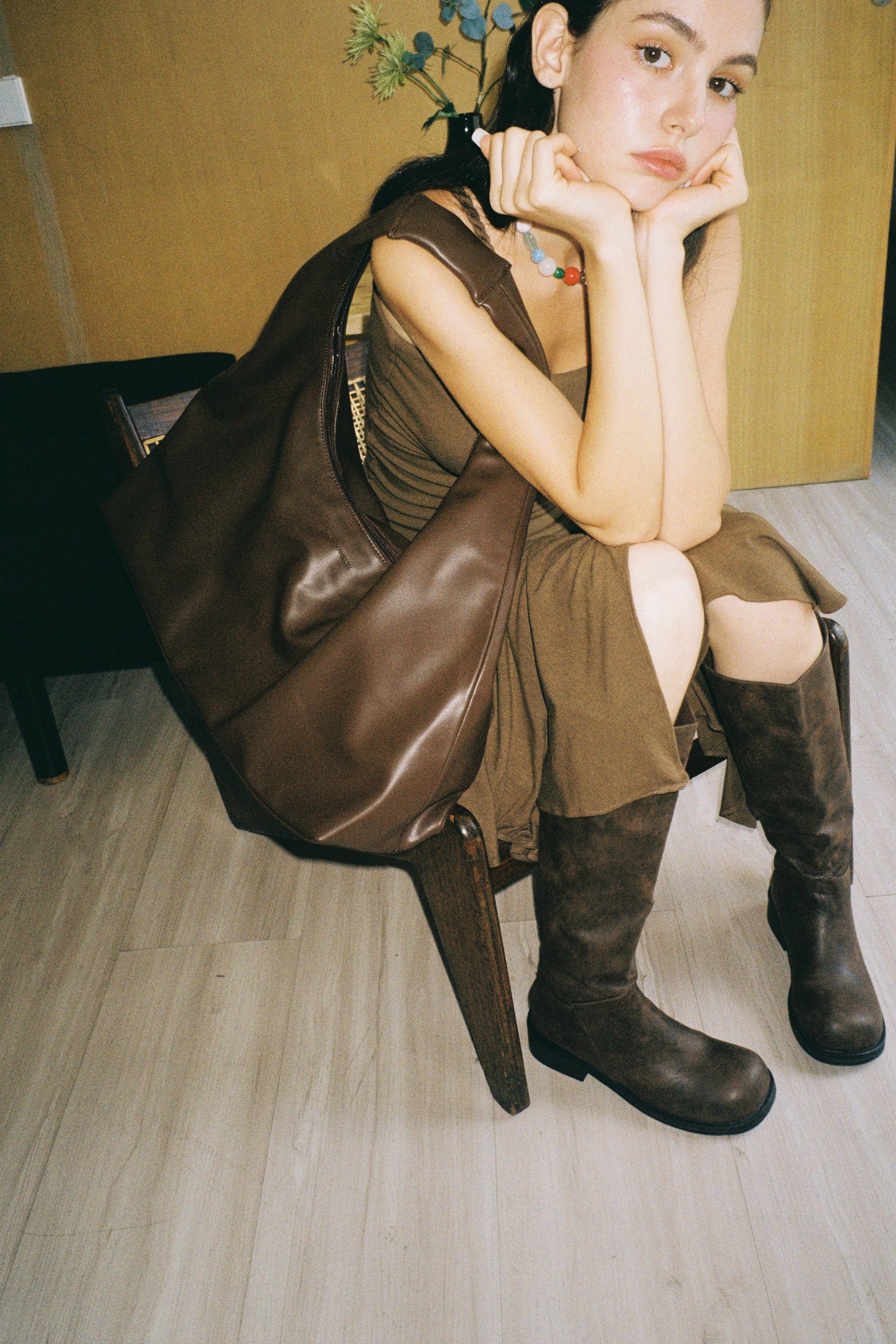 July Mansion - Giga Jersey in Cappuccino Brown