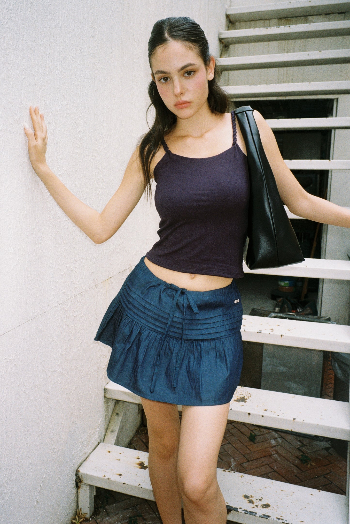 July Mansion - Large Jersey in Black