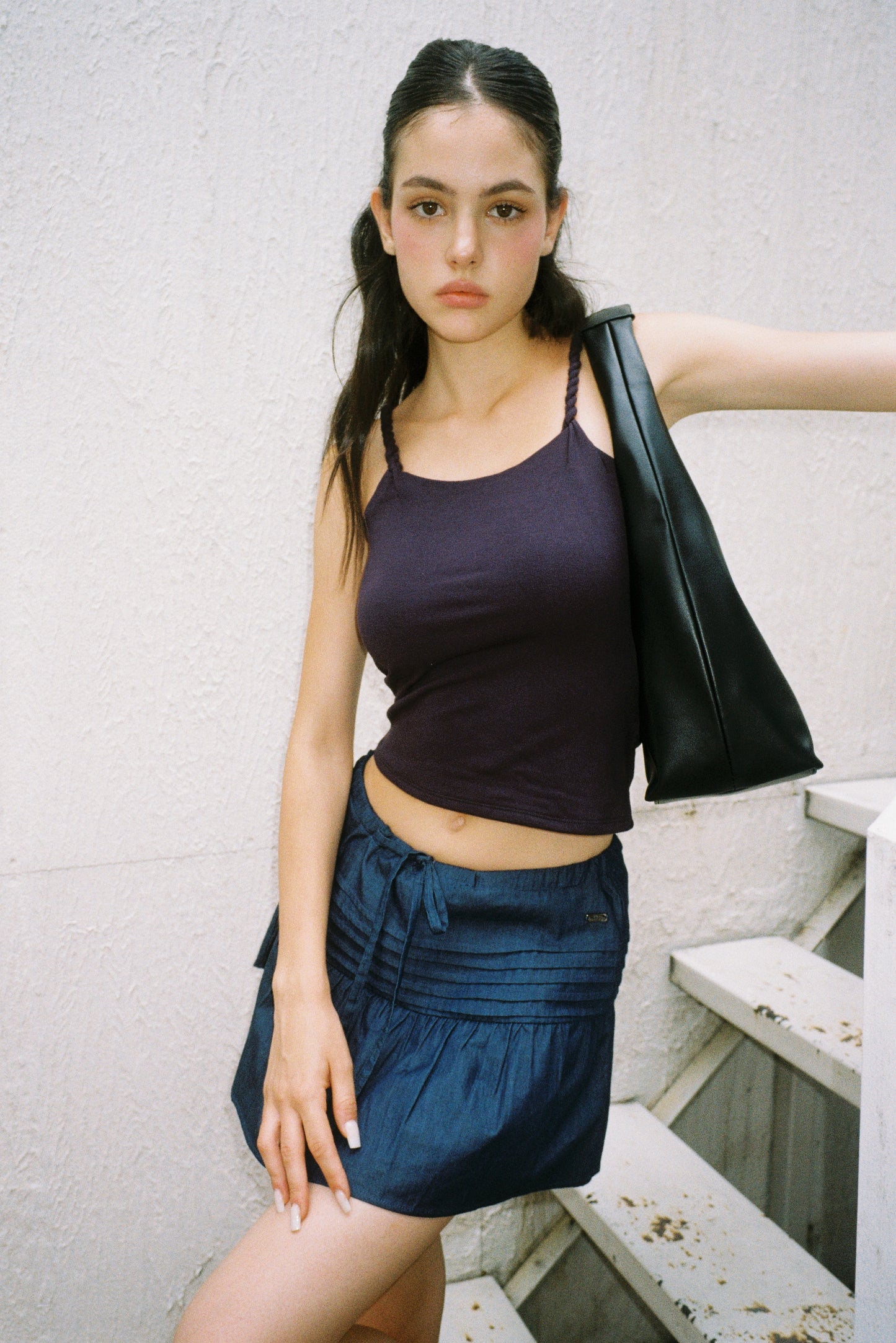 July Mansion - Large Jersey in Black