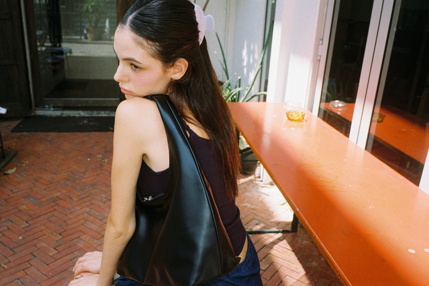 July Mansion - Large Jersey in Black