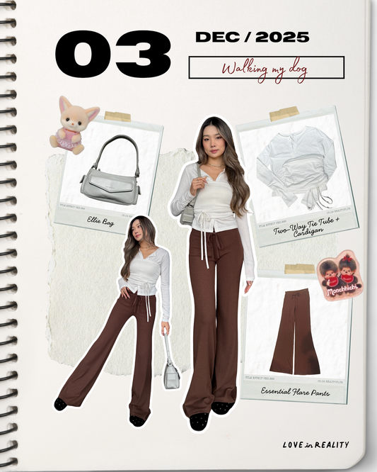 <SALE> Two-way Tie Tube Top + Cardigan - 3 colours
