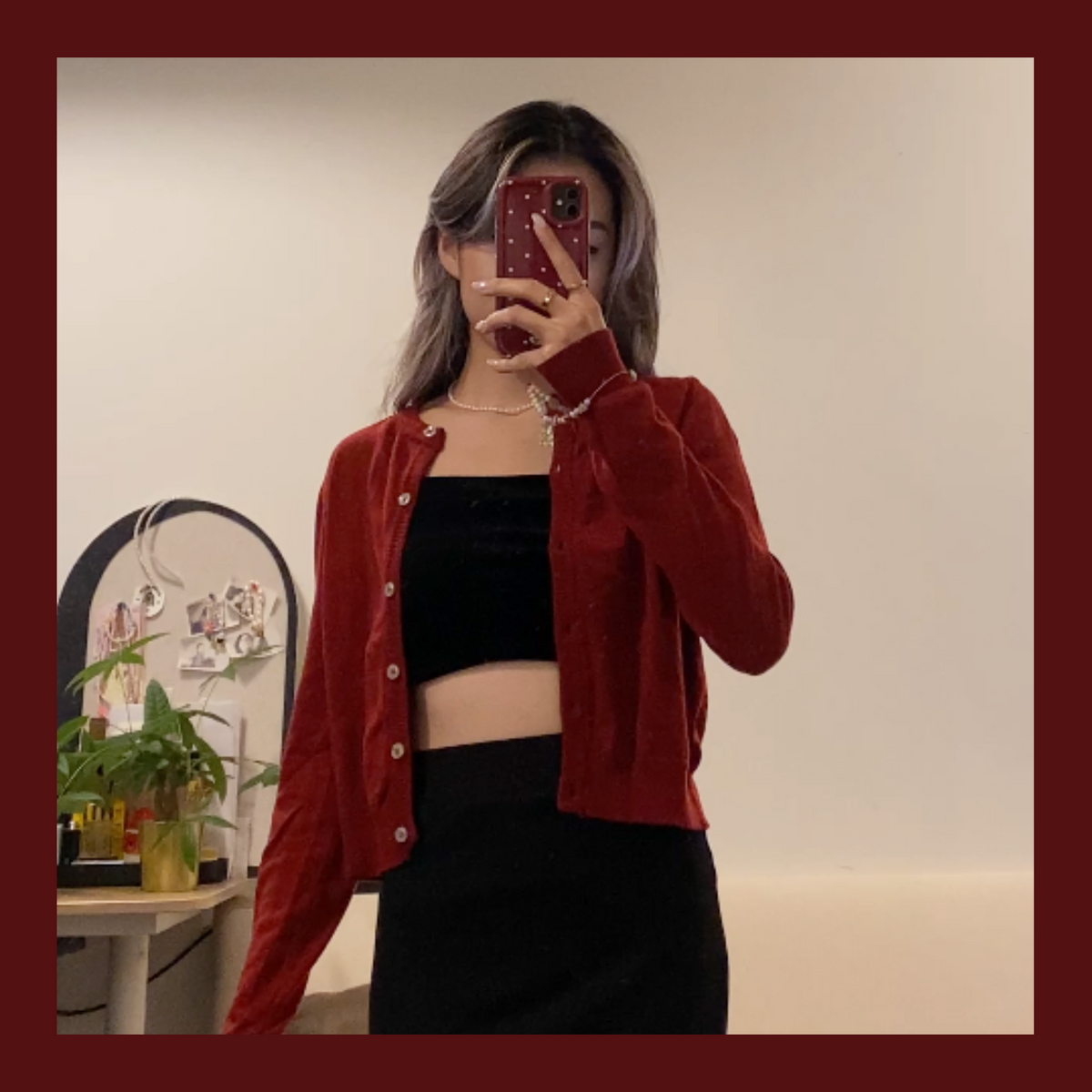 Bordeaux Cardigan