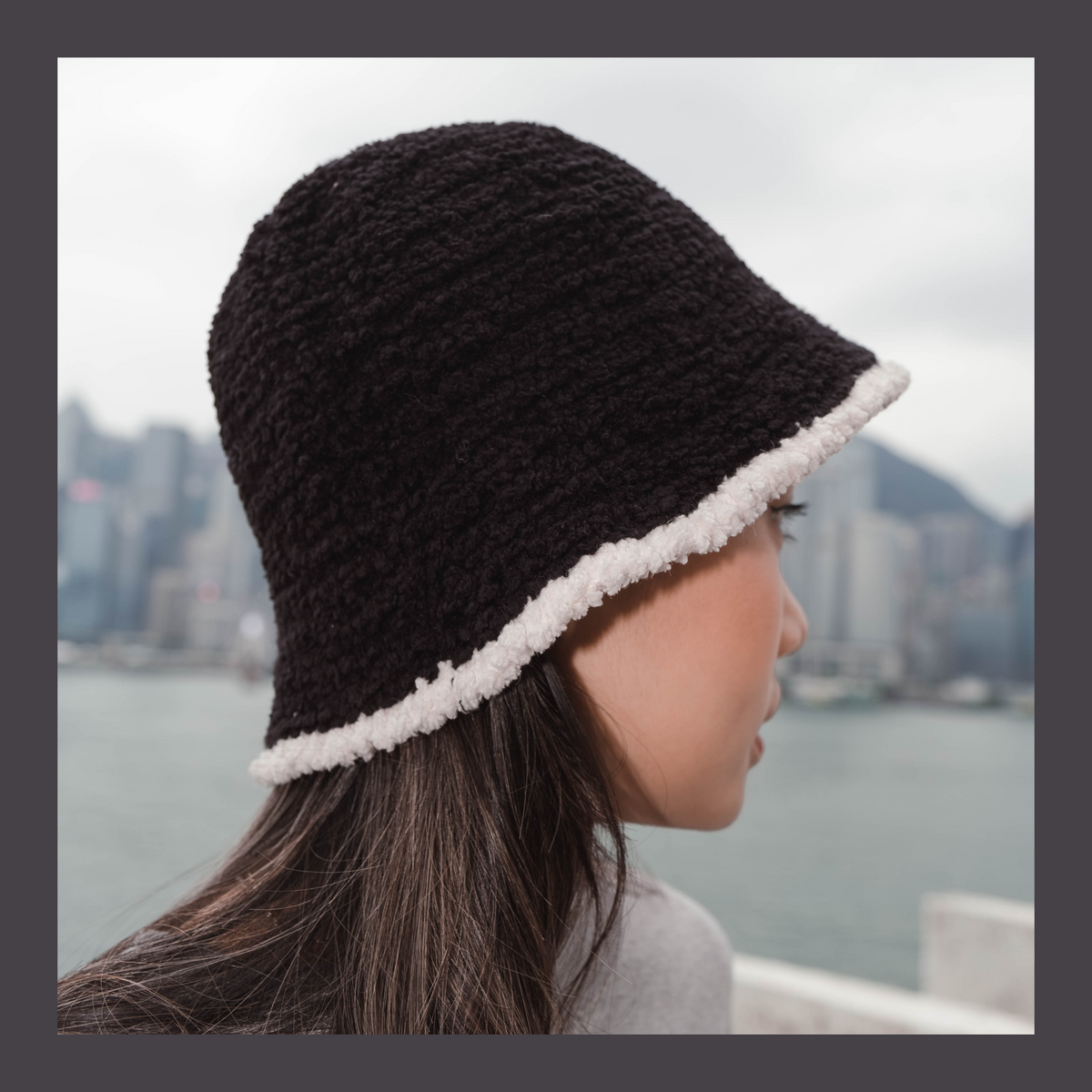 Teddy Bear Bucket Hat - Black