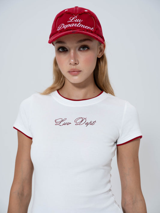 Luv Dept / Luv Dept Frayed Heart Cap