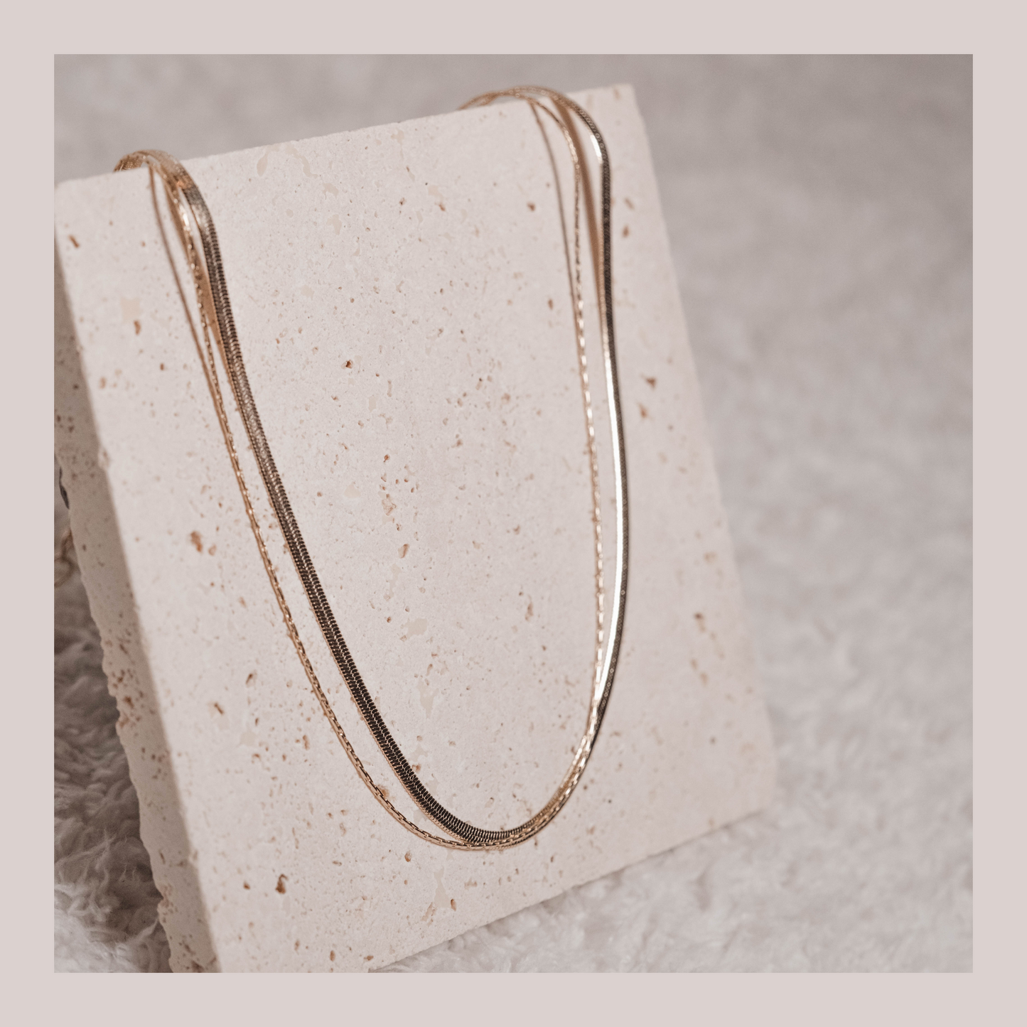 Snake Chain Necklace Set