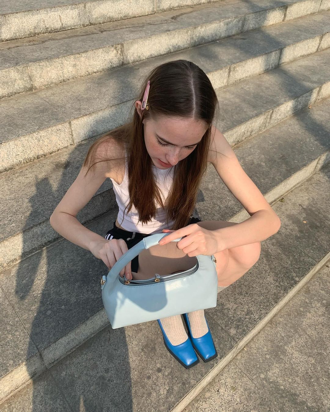 July Mansion - Mini Jersey + 8cm in Baby Blue