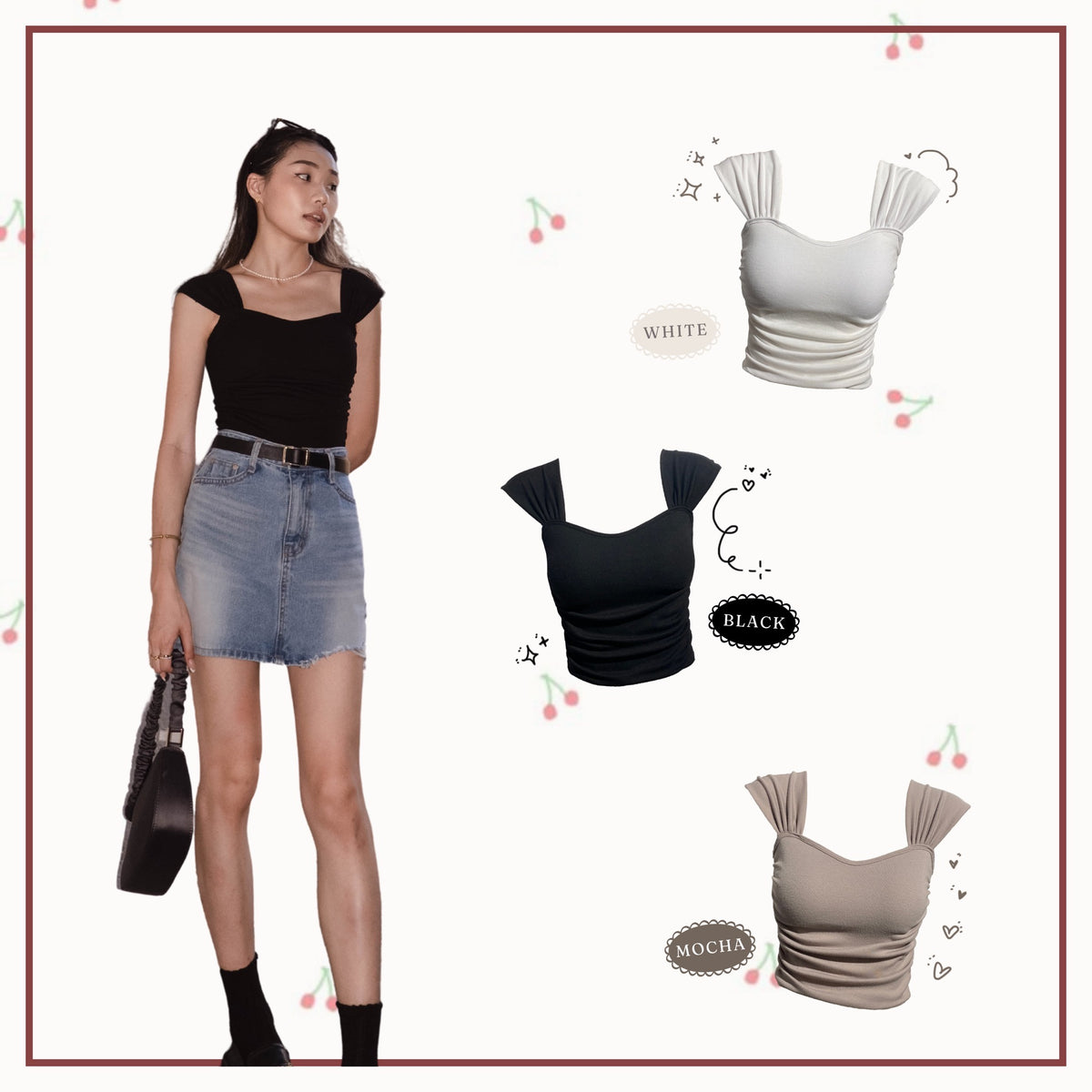 Galia Ruched Top Padded