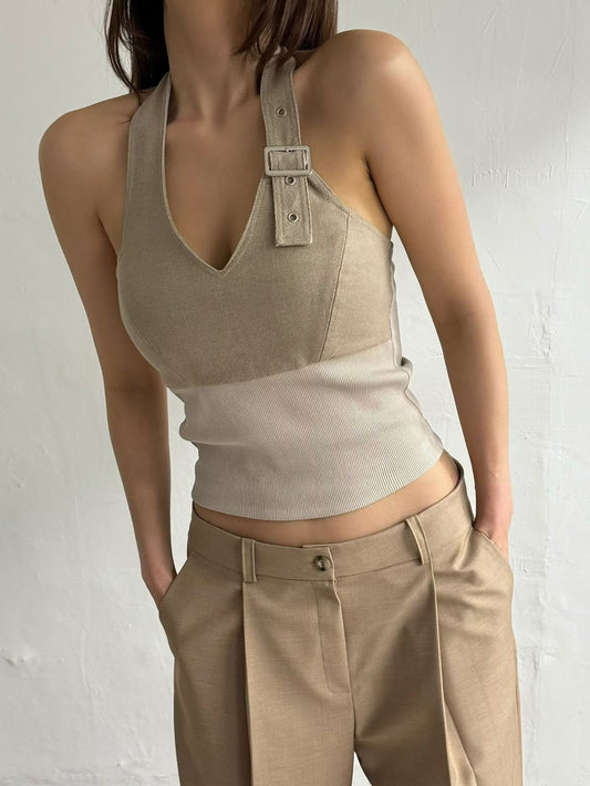 🆕 Lexi Buckle Halter Top - 4 colours
