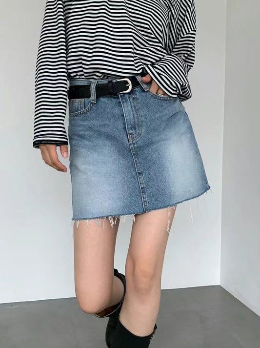 The Click Denim Skirt - 2 colours
