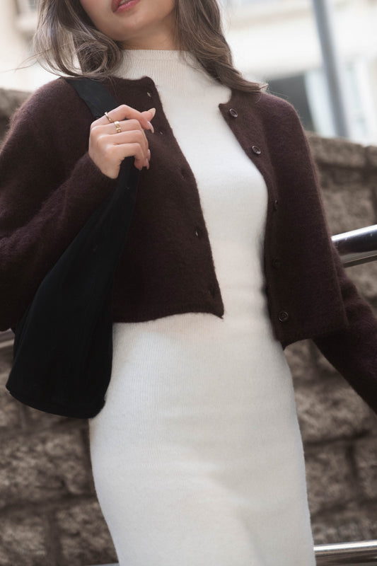 Fleecy Angora Cardigan - 7 colours
