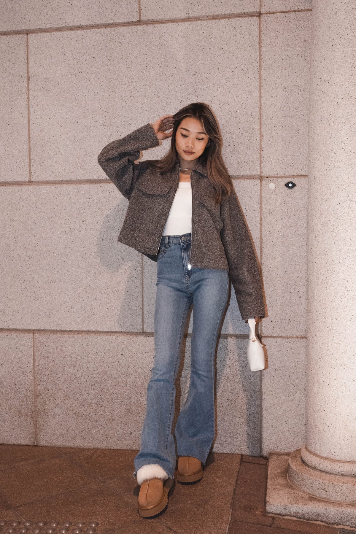 Grey Tone Bumper Jacket