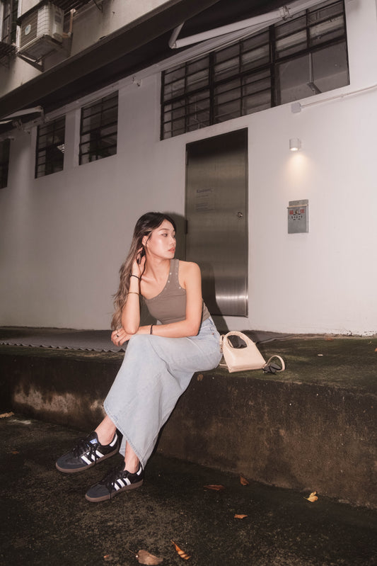Rocky Single Shoulder Tank - Olive