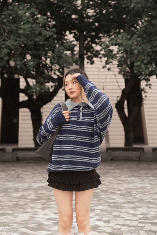 Vintage Style Soft Knit Sweater - 2 colours