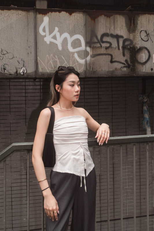 Mercury Button Up Tube Top - 2 colours