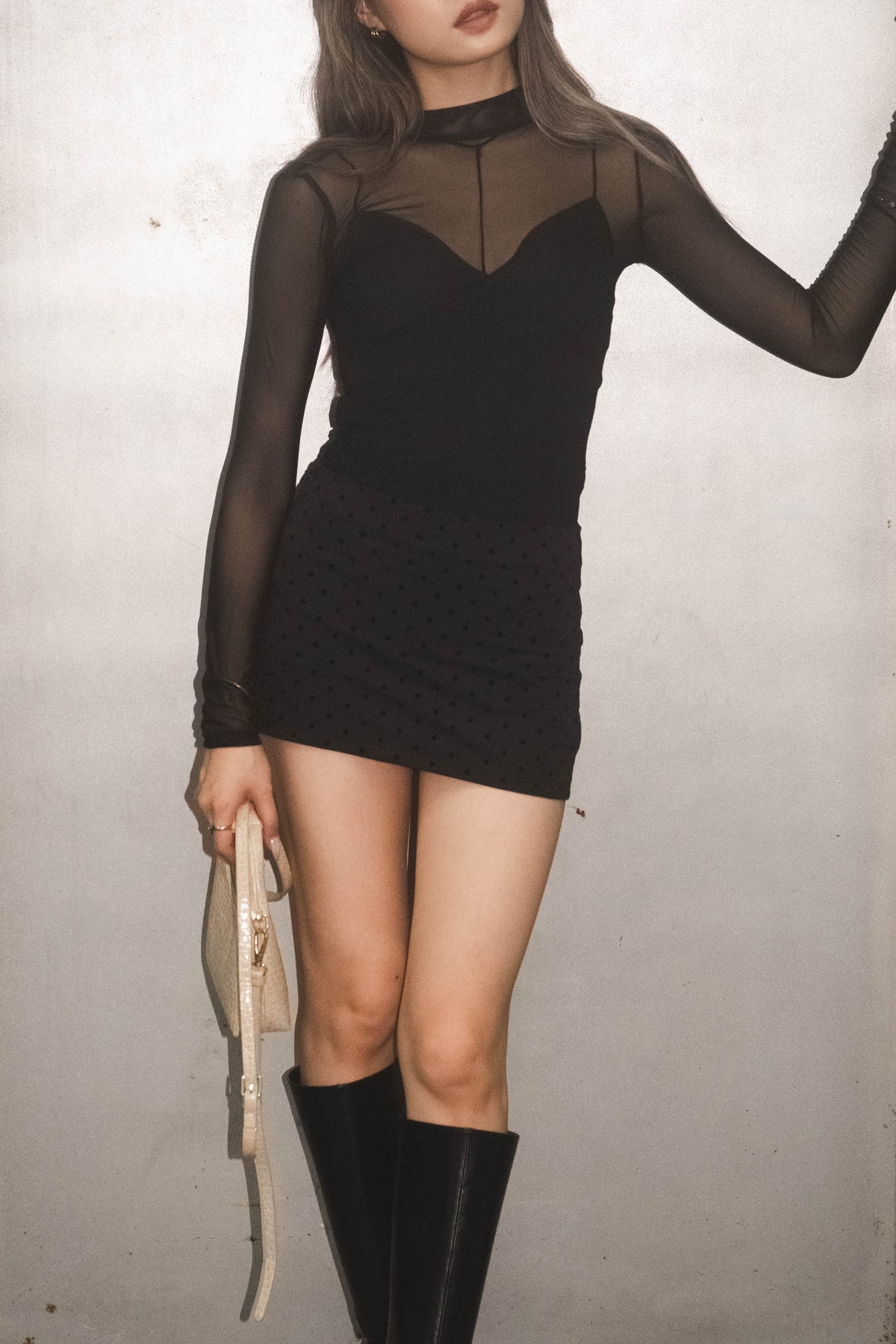 Dot Dot On Point Mini Mini Skirt