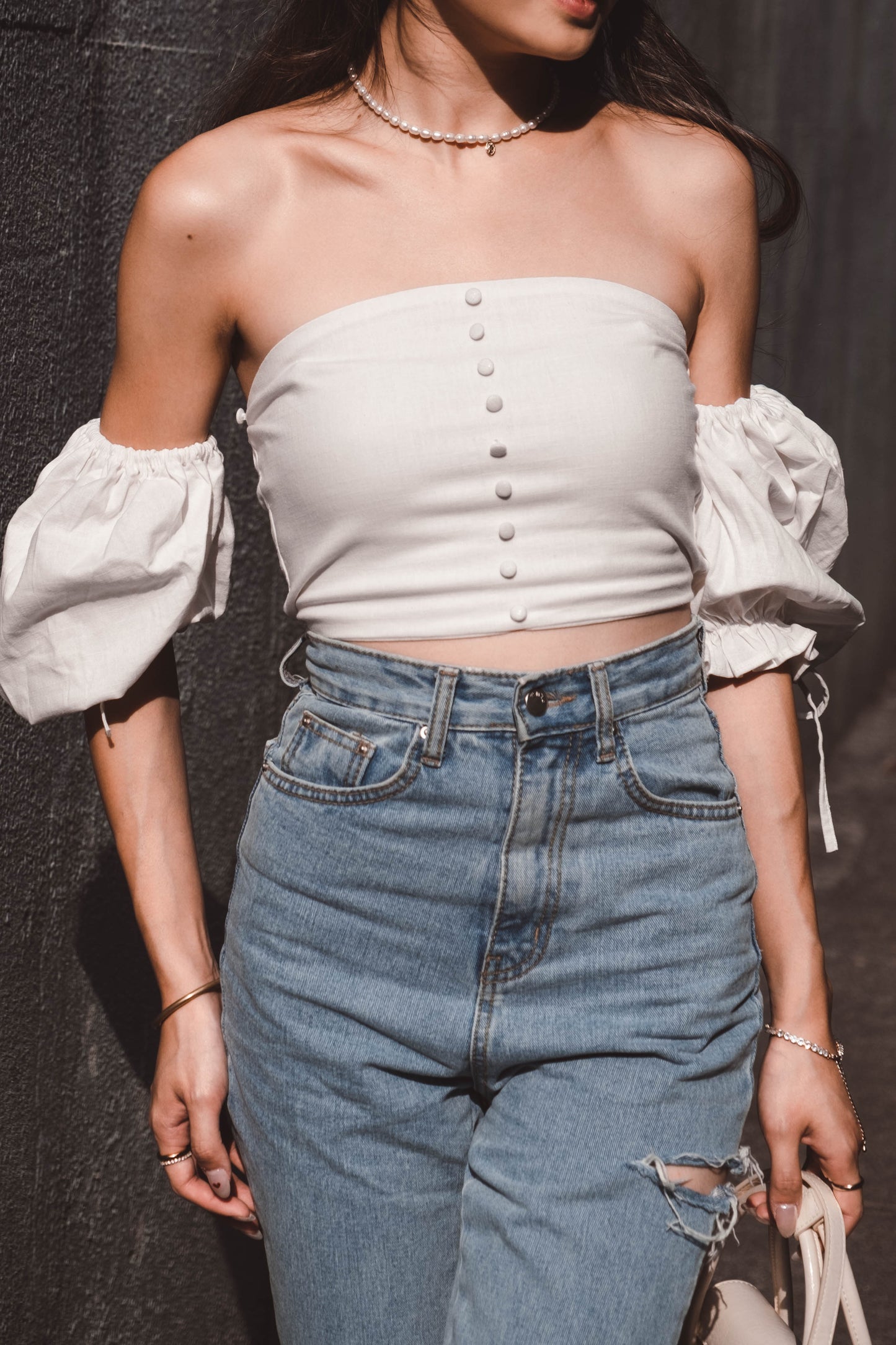 Helen Castle Top - White