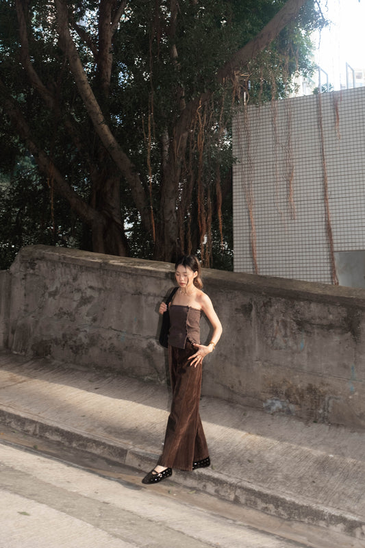 <SALE> Fall Velvet Wide-Leg Pants - 2 colours