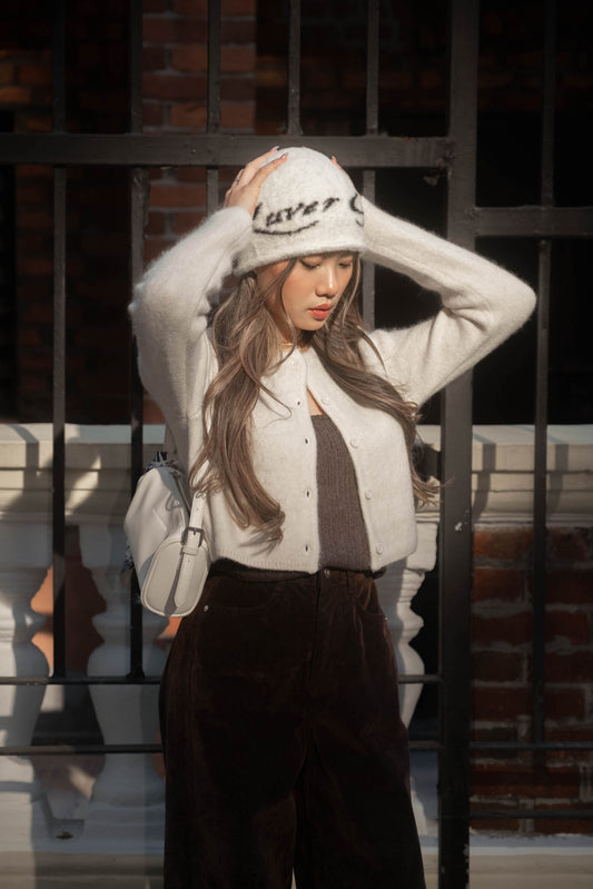 Fleecy Angora Cardigan - 7 colours