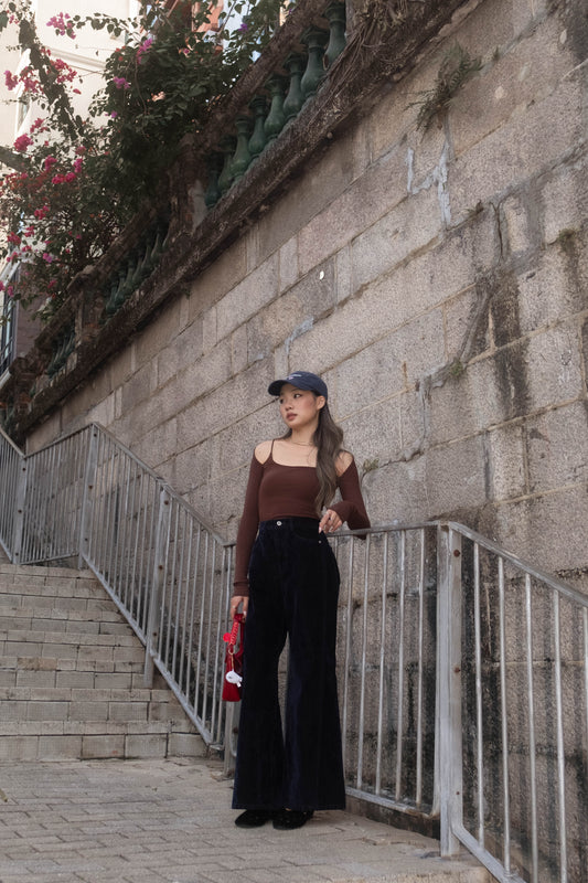 <SALE> Fall Velvet Wide-Leg Pants - 2 colours