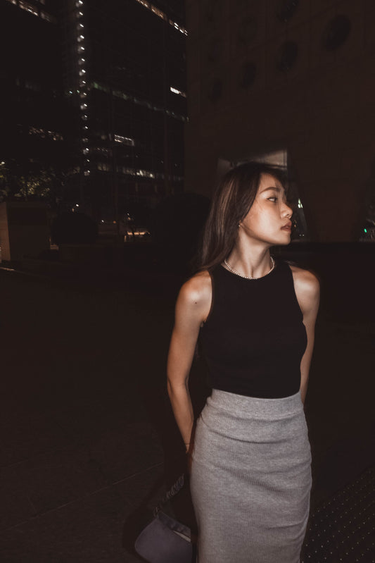 <SALE> Signature Padded Halter Top - Black