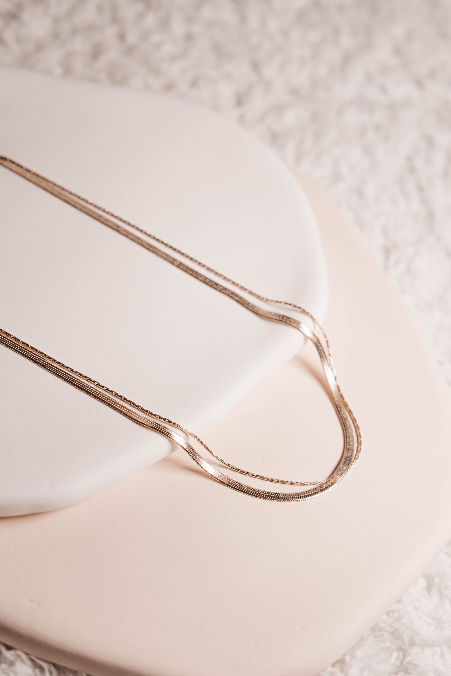 Snake Chain Necklace Set