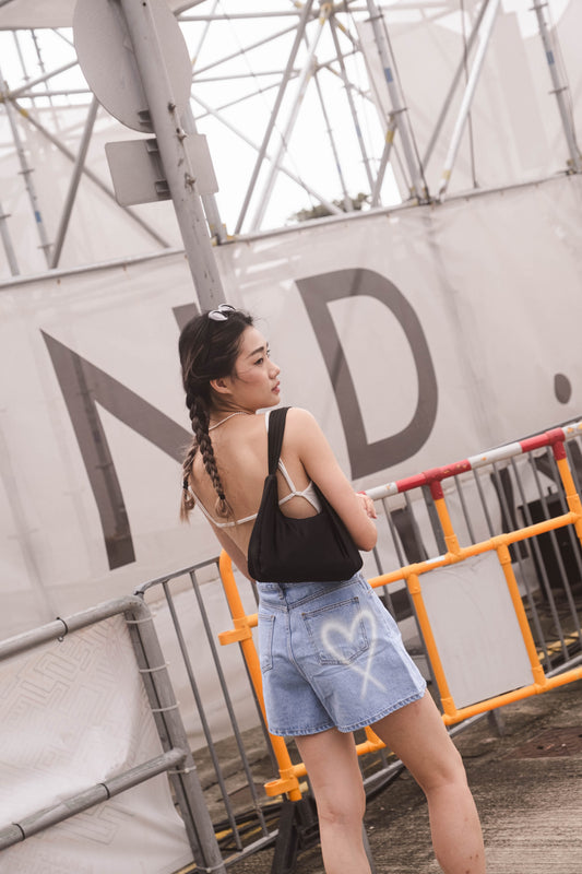 Call Me Backless Bodysuit (with pads) - White