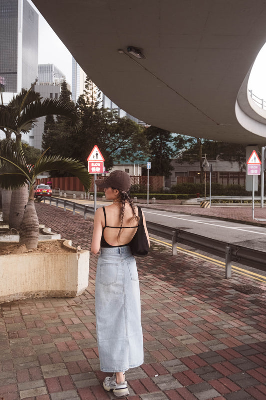 Call Me Backless Bodysuit (with pads) - Black