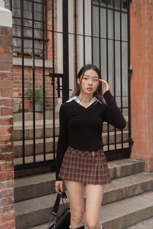 Irish Mini Skirt Checked