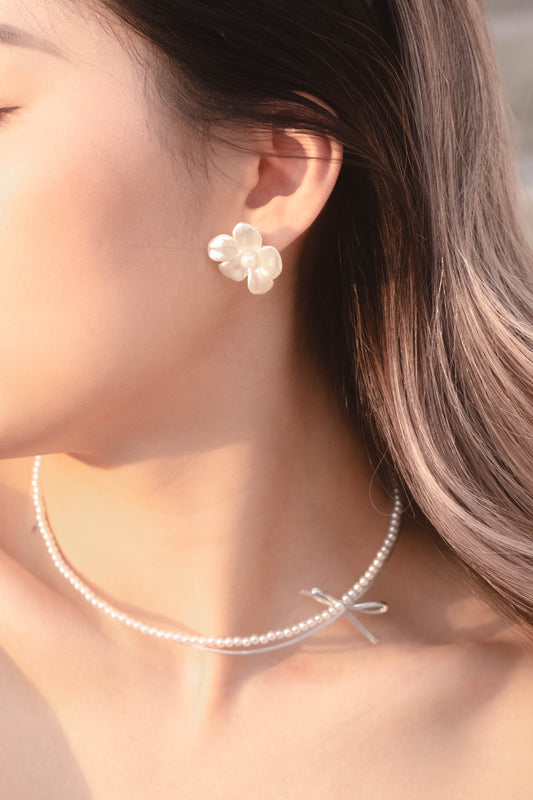 Hawaii Plumeria Earrings