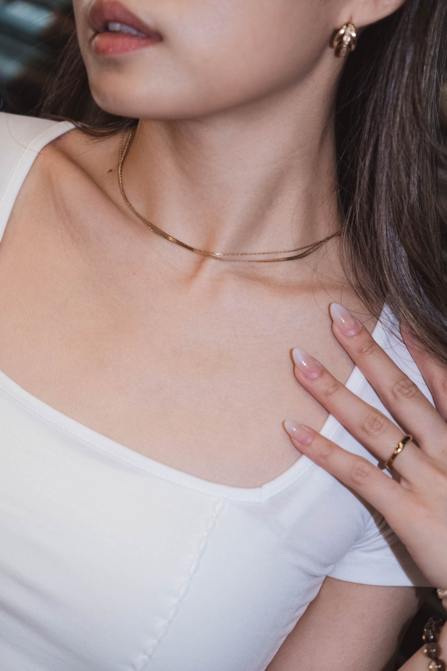 Snake Chain Necklace Set