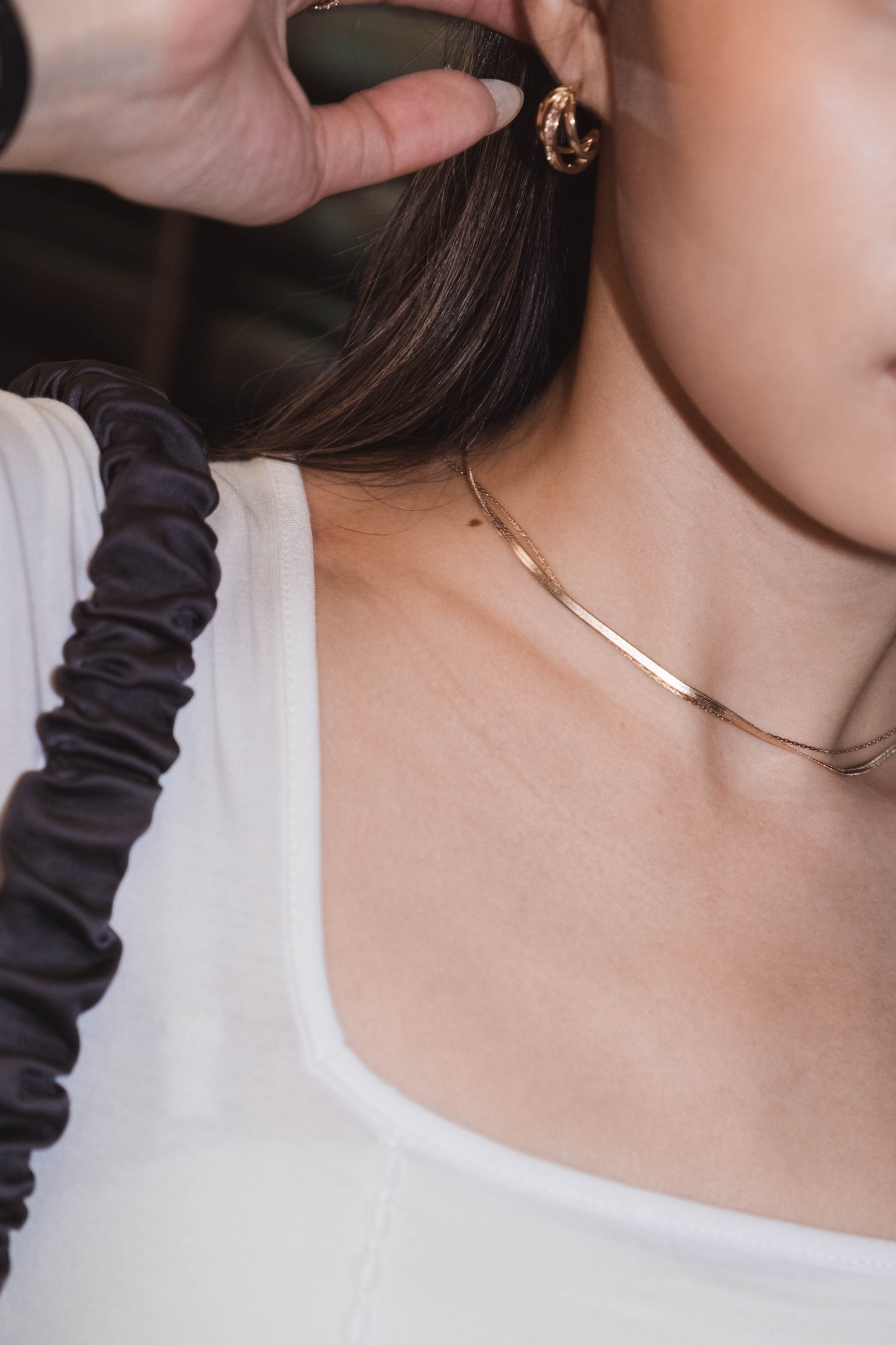 Snake Chain Necklace Set