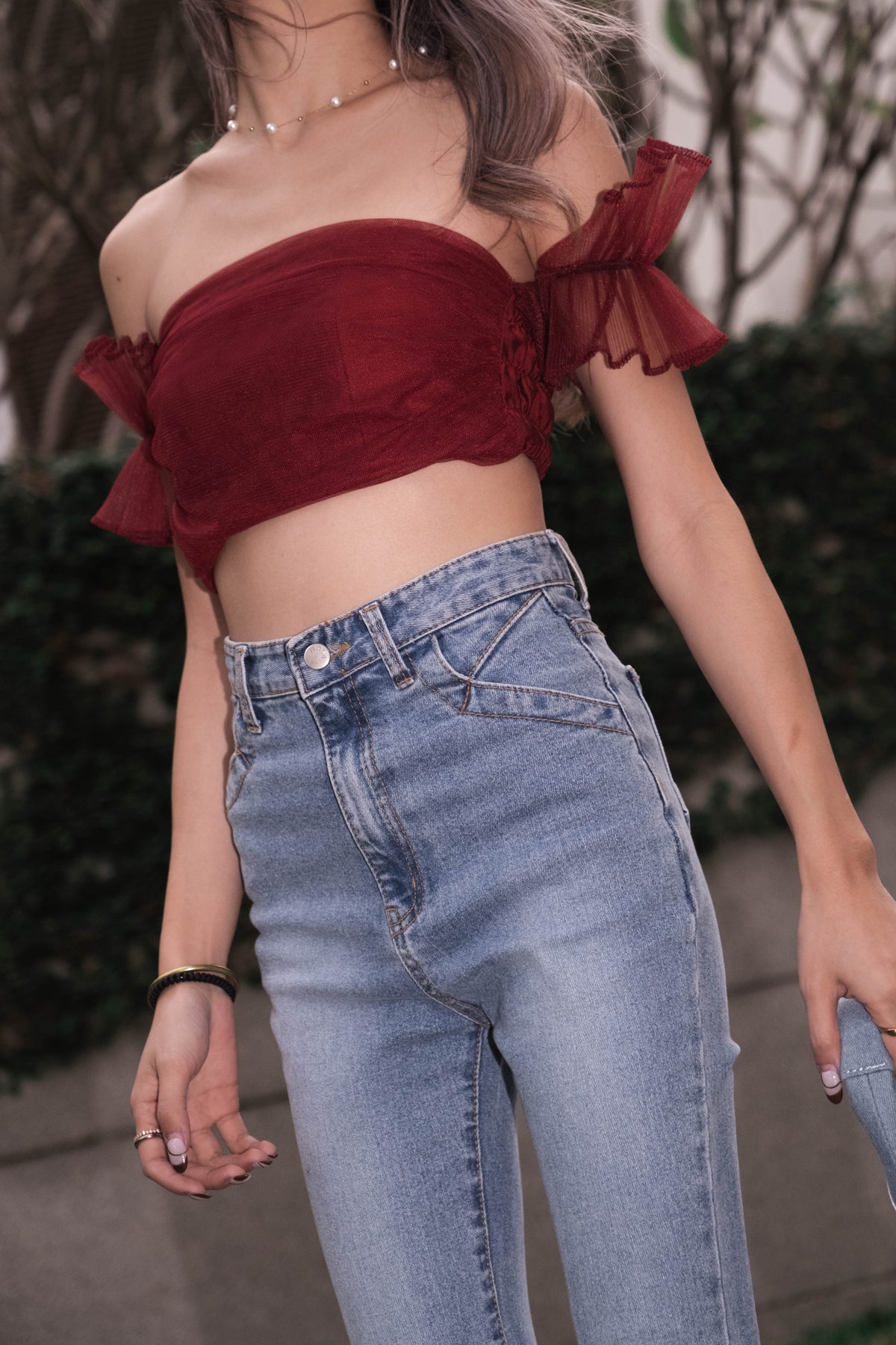 SALE Tina Flying Top - Burgundy