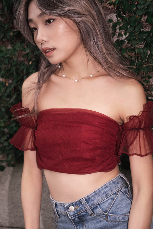 SALE Tina Flying Top - Burgundy