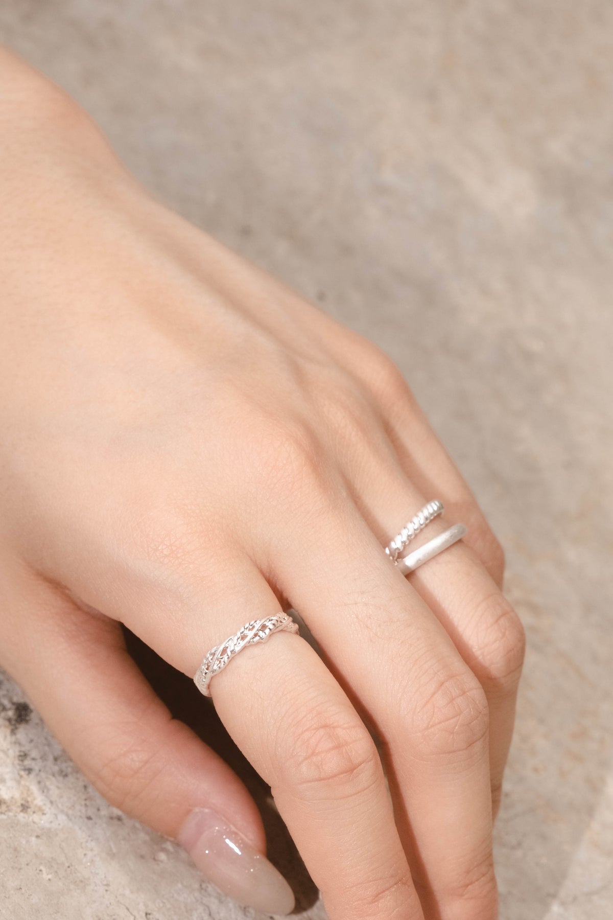Helix Rings - Silver