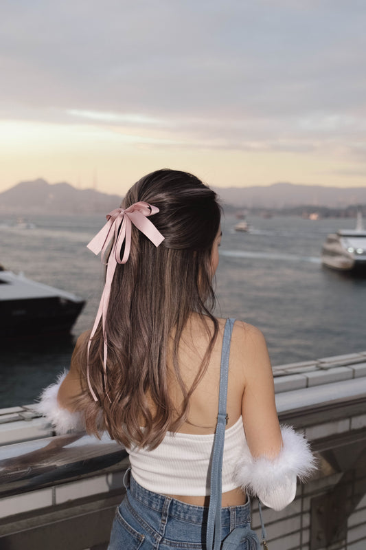Fancy Ribbon Hairclip - 4 colours