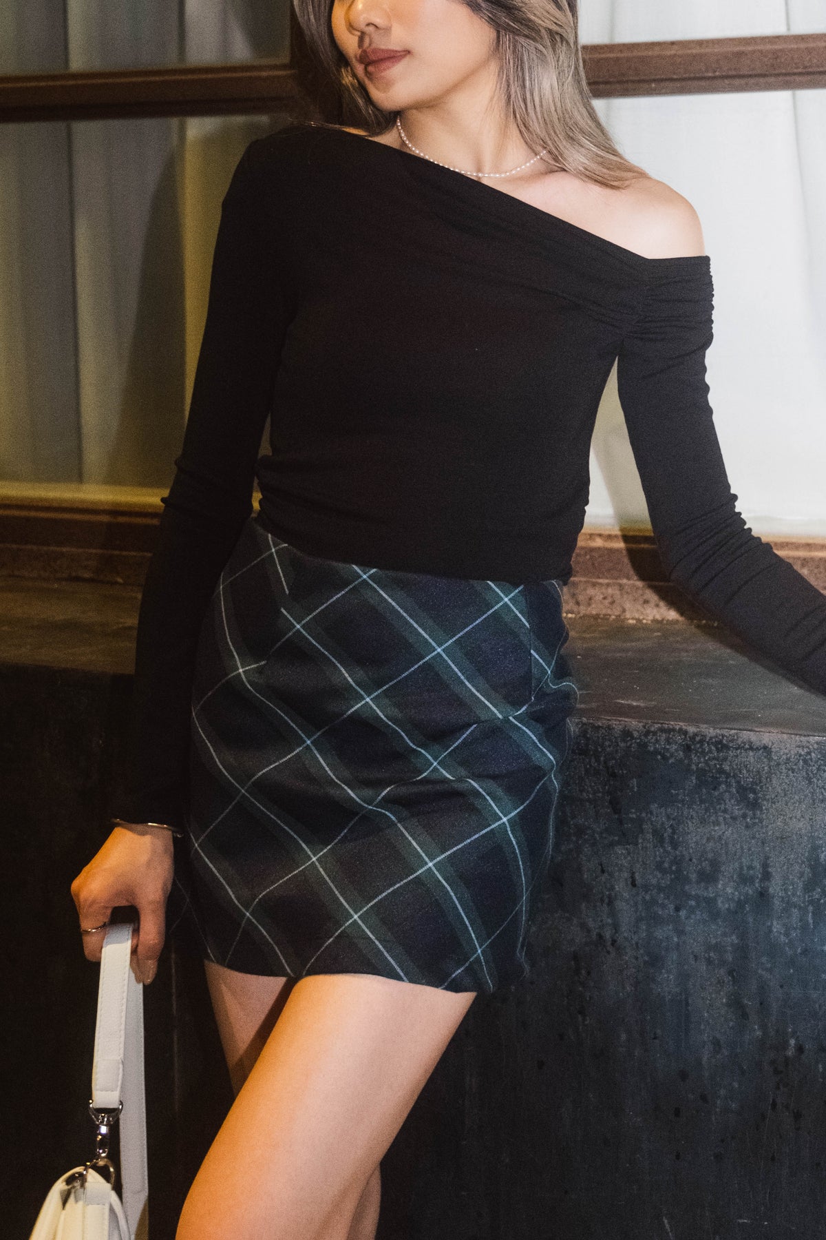 Vintage College Checked Skirt