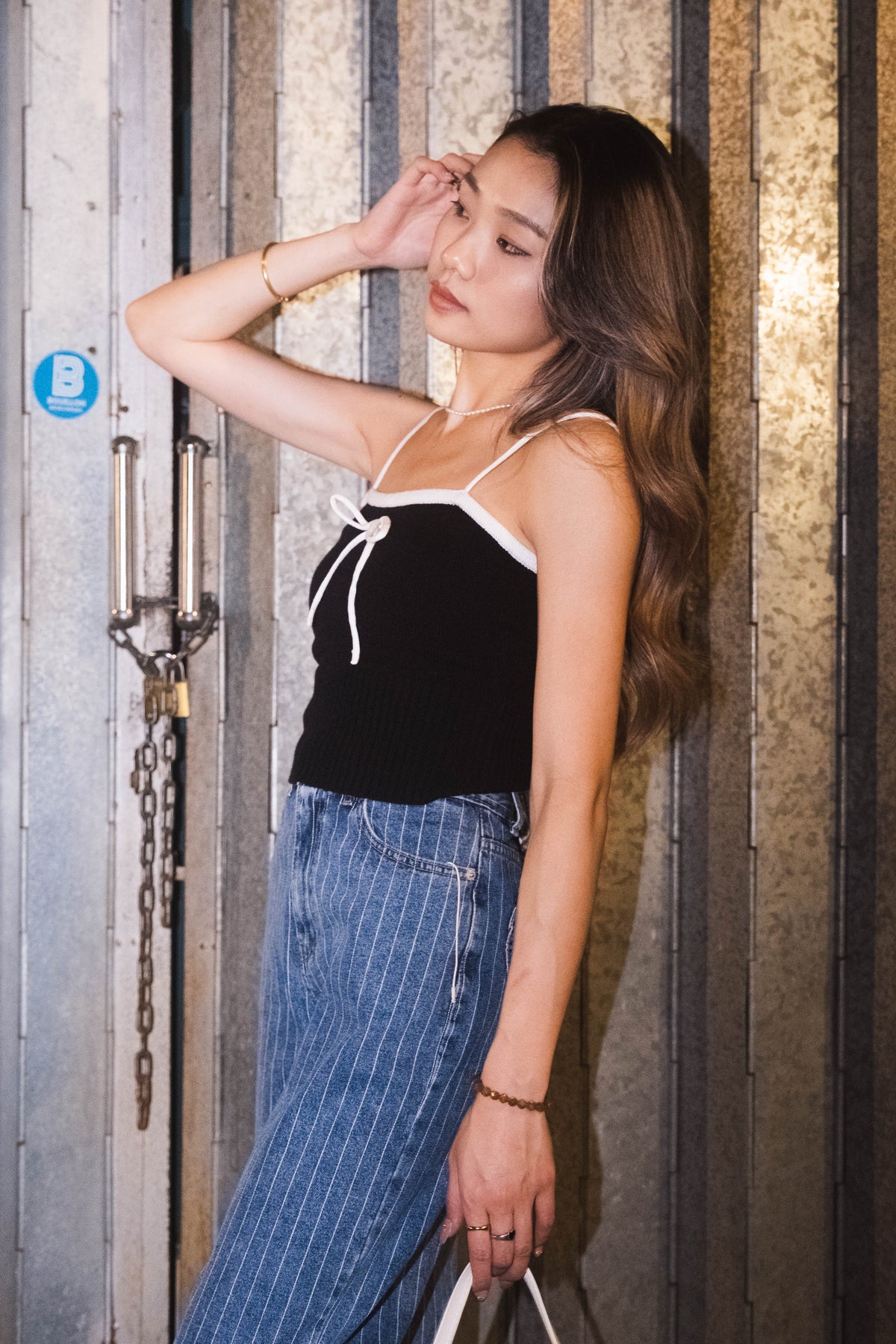 Soft Knit Ribbon Basic Cami - 2 colours