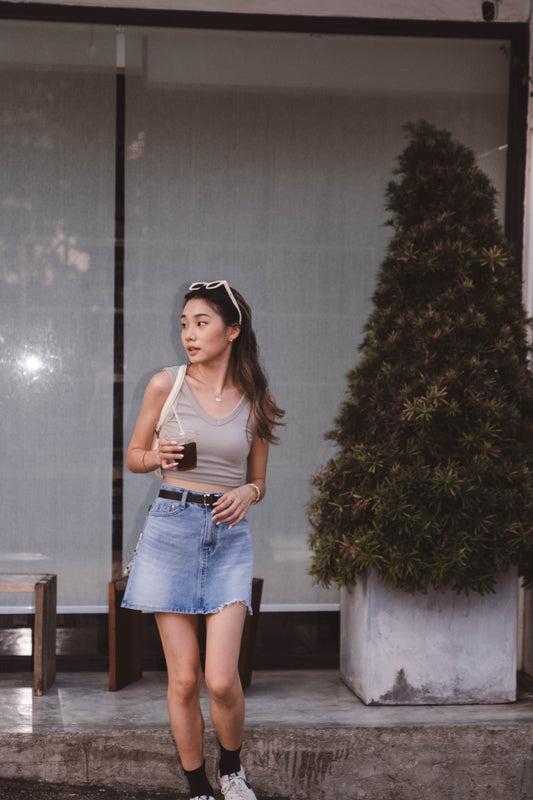 Stan Ripped Denim Skirt