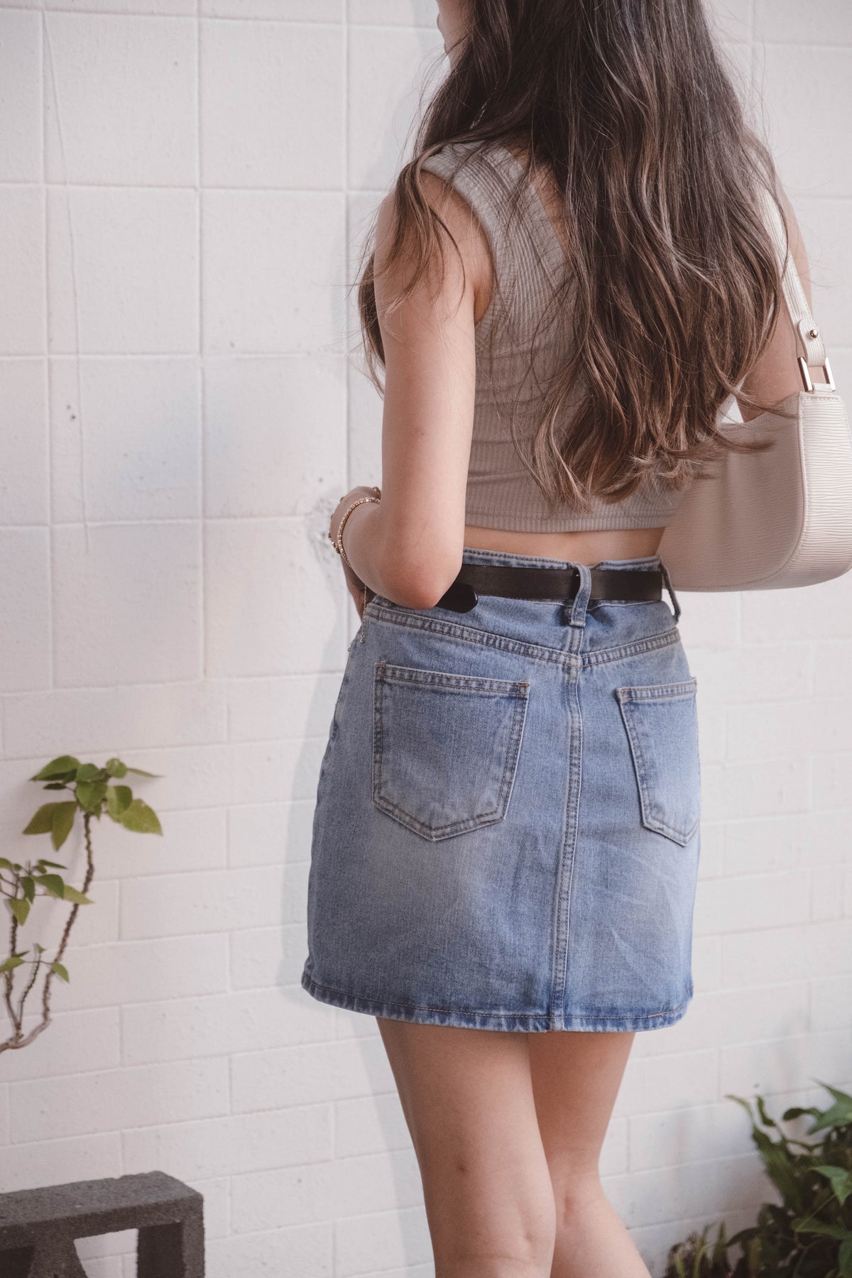 Stan Ripped Denim Skirt