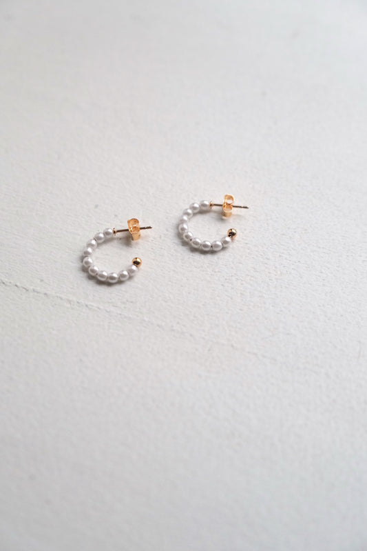 Pearl Rounding Earrings
