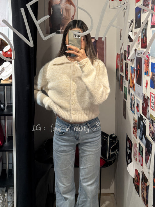 SALE - Fluffy Button Up Jacket