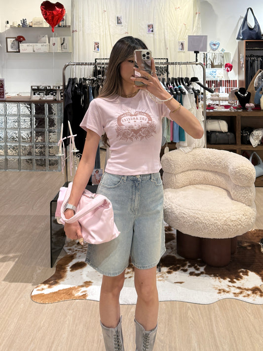 🆕 Los Angeles Graphic Baby Tee - 2 colours