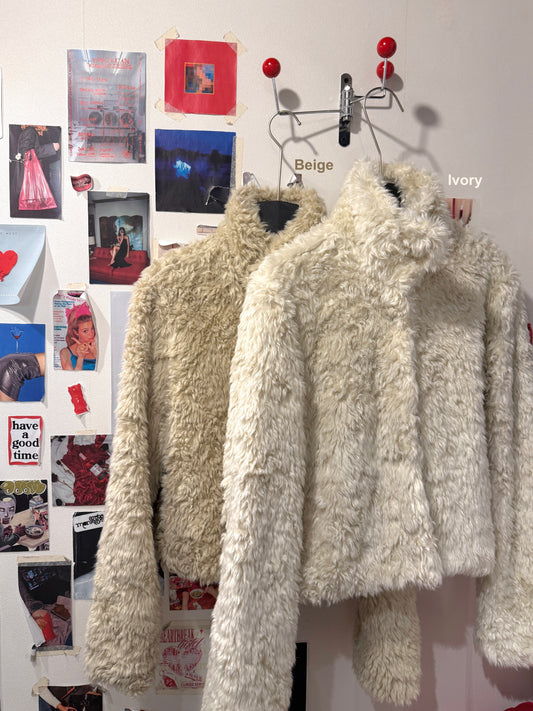 <SALE> Puppy Love Fluffy Jacket - 2 colours