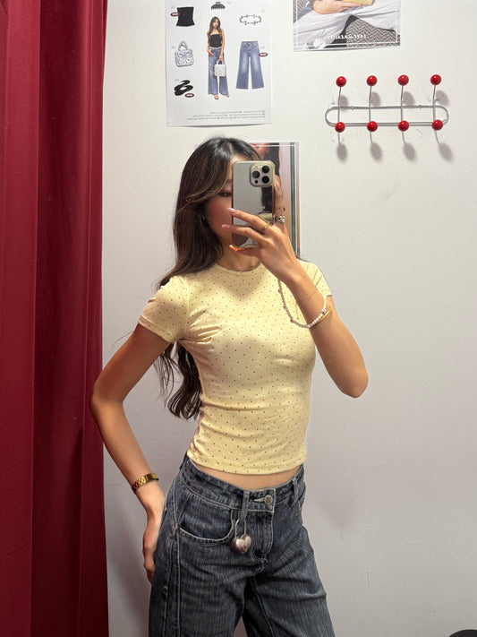 🆕 The Polka Dot Baby Tee - 3 colours