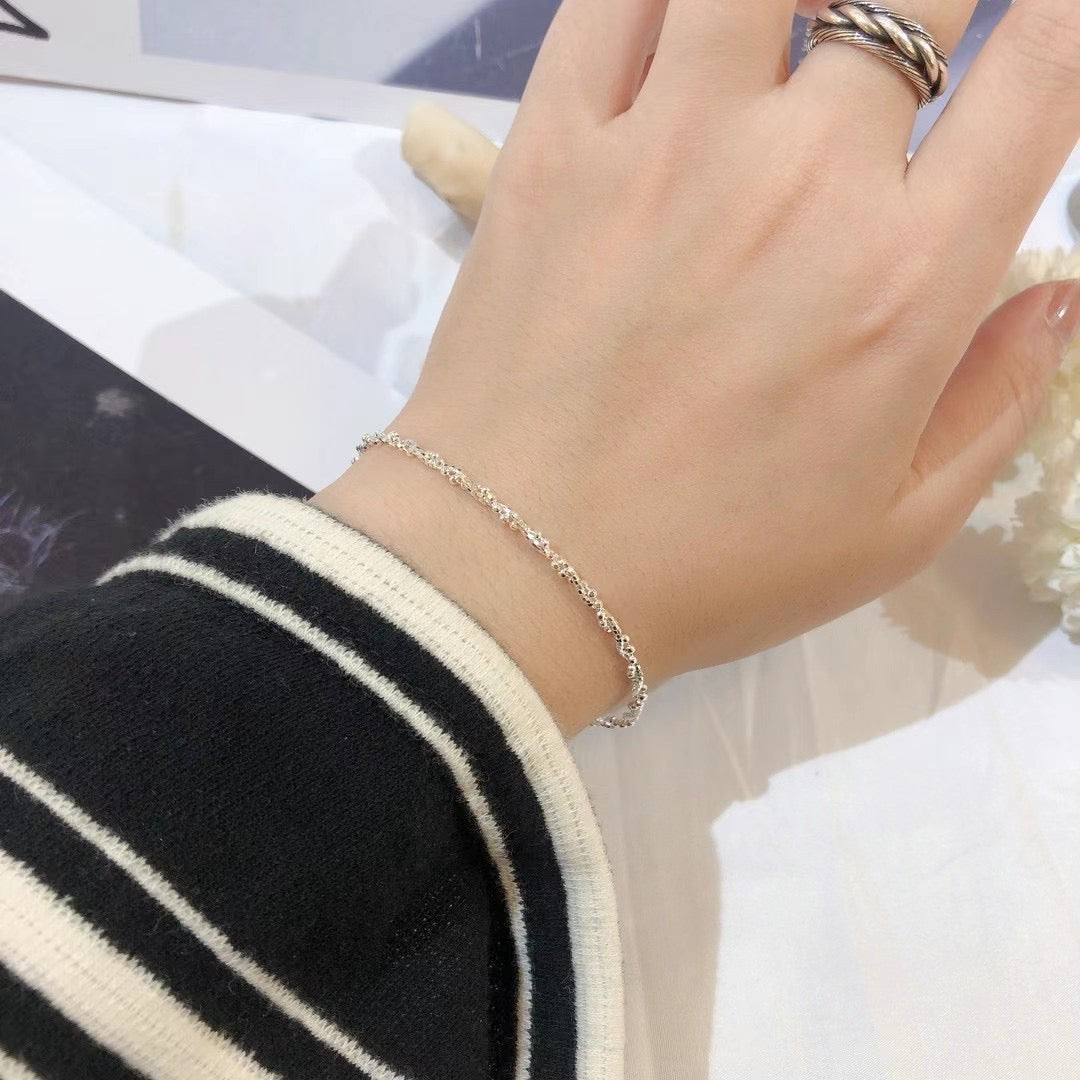 Sparkle Twisting Bracelet - Silver