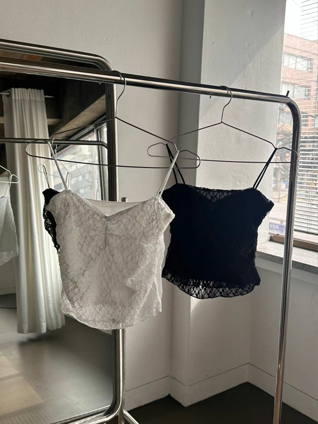 All Lace Ribbon Bow Cami - 2 colours