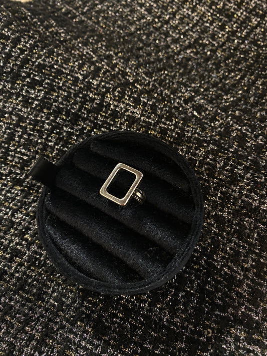 Bold Square Ring - Silver
