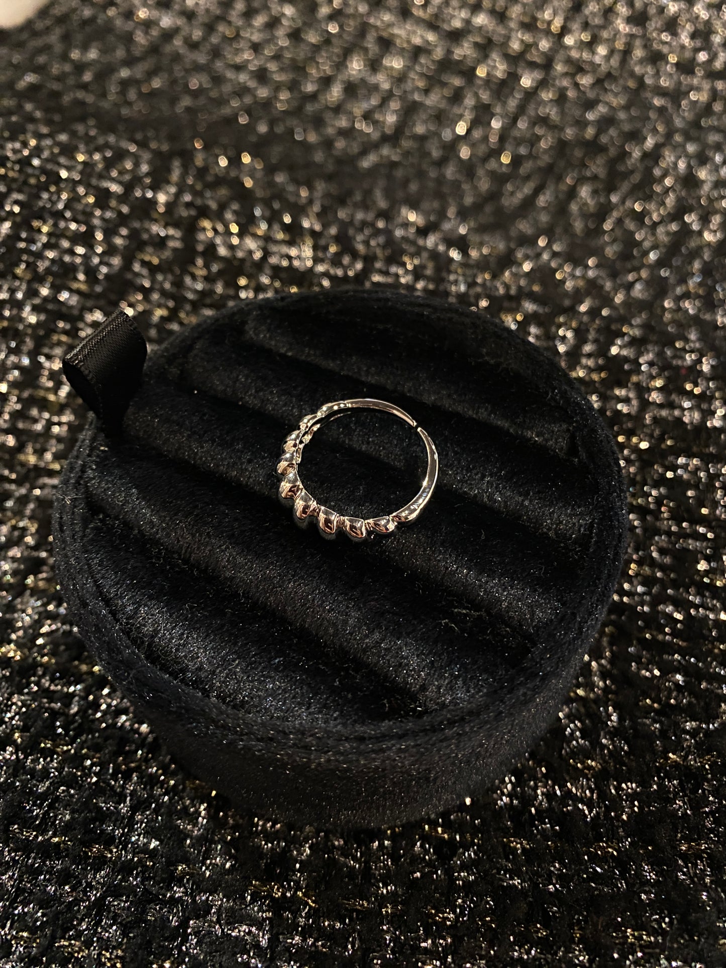 Twisted Croissant Ring - Silver